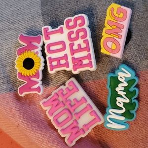 Mama themed set of shoe charms